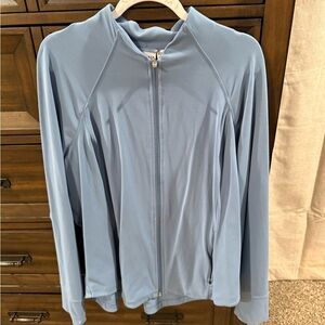 Athleta Light Blue Zip-Up Jacket